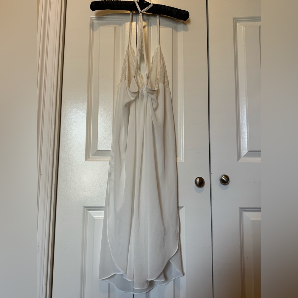 Lace Nightgown Slip Dress Romantic Bridal Loungewear Flowy Ivory XXL - Picture 6 of 6